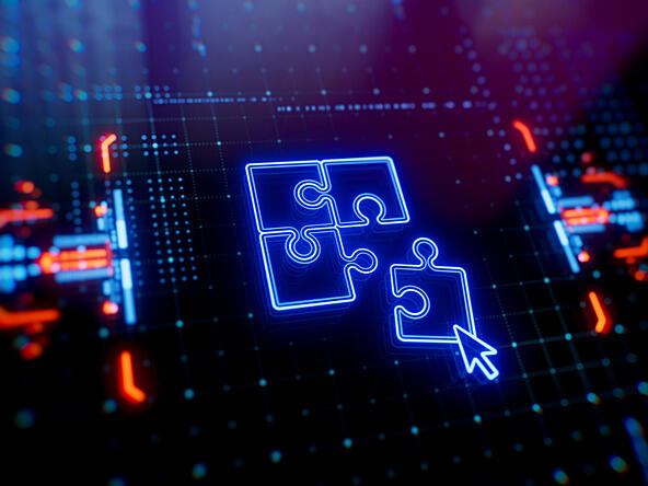 Jigsaw on data screen